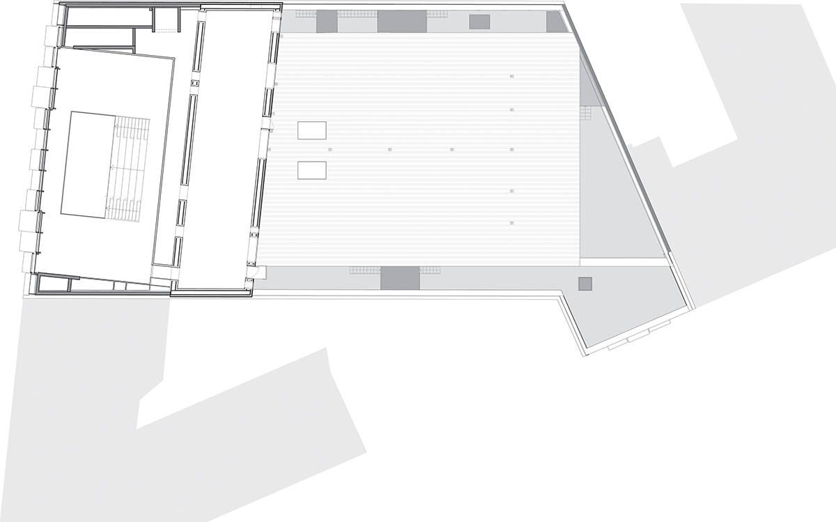 Manuelle Gautrand showcases films on the folded interactive screen for Paris’ historic building