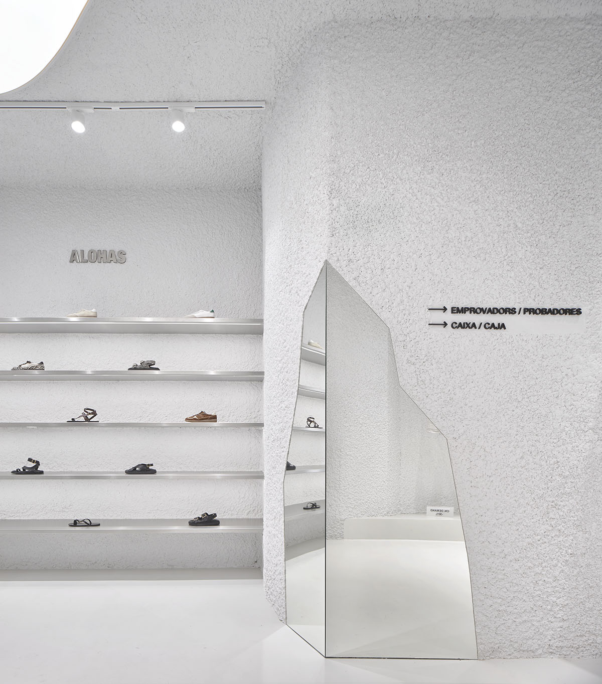 Clap Studio reflects Hawaii's volcanic landscape in ALOHAS flagship store in Barcelona 