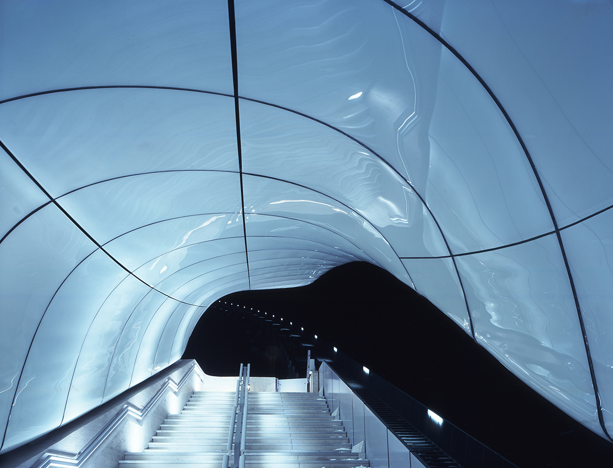 Zaha Hadid Architects' double-curved glass funicular railway hits 4.5 million passengers