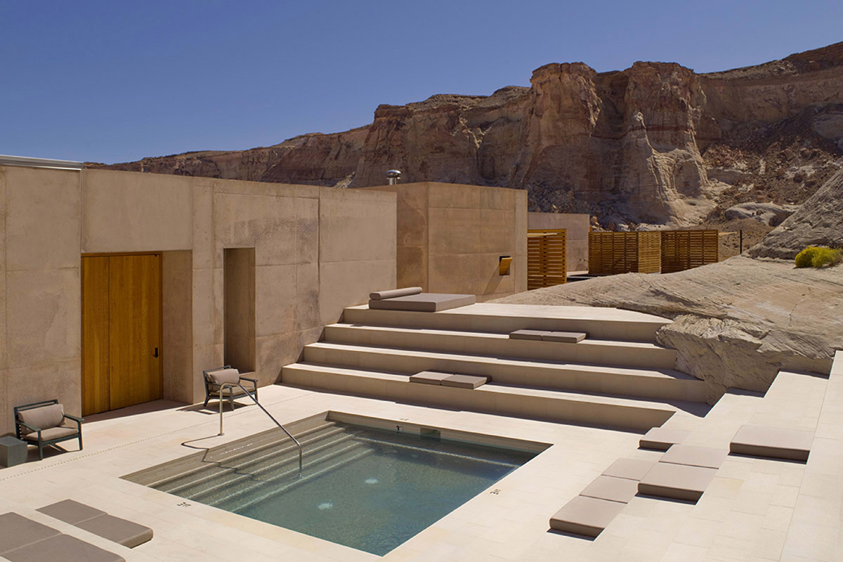 This resort and spa perfectly blended in majestic cliffs and rock formations in southern Utah