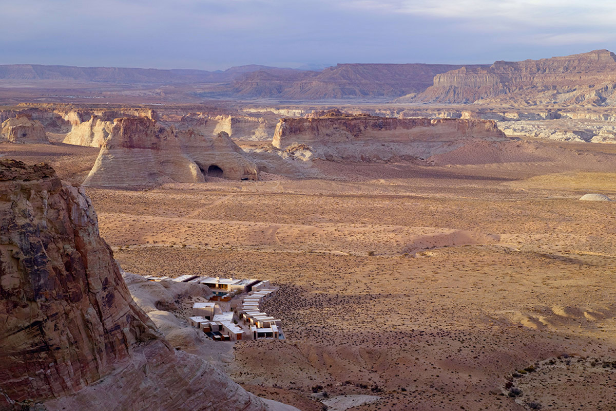 This resort and spa perfectly blended in majestic cliffs and rock formations in southern Utah