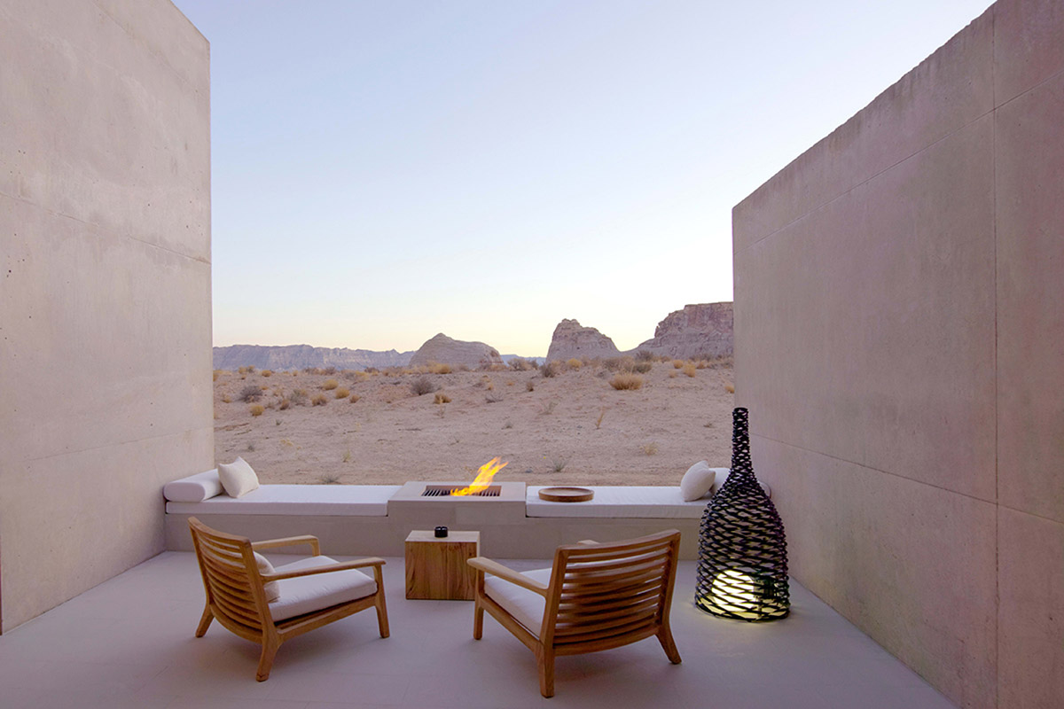 This resort and spa perfectly blended in majestic cliffs and rock formations in southern Utah