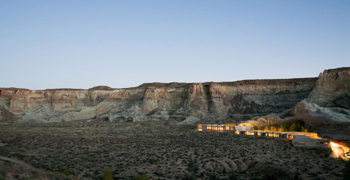 This resort and spa perfectly blended in majestic cliffs and rock formations in southern Utah