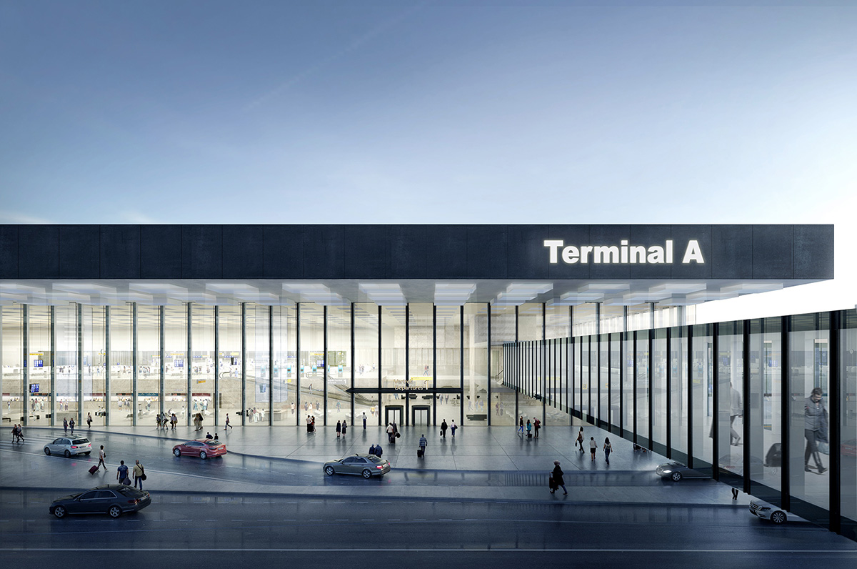 KAAN Architecten unveils images for fully-glazed Amsterdam Airport Schiphol Terminal