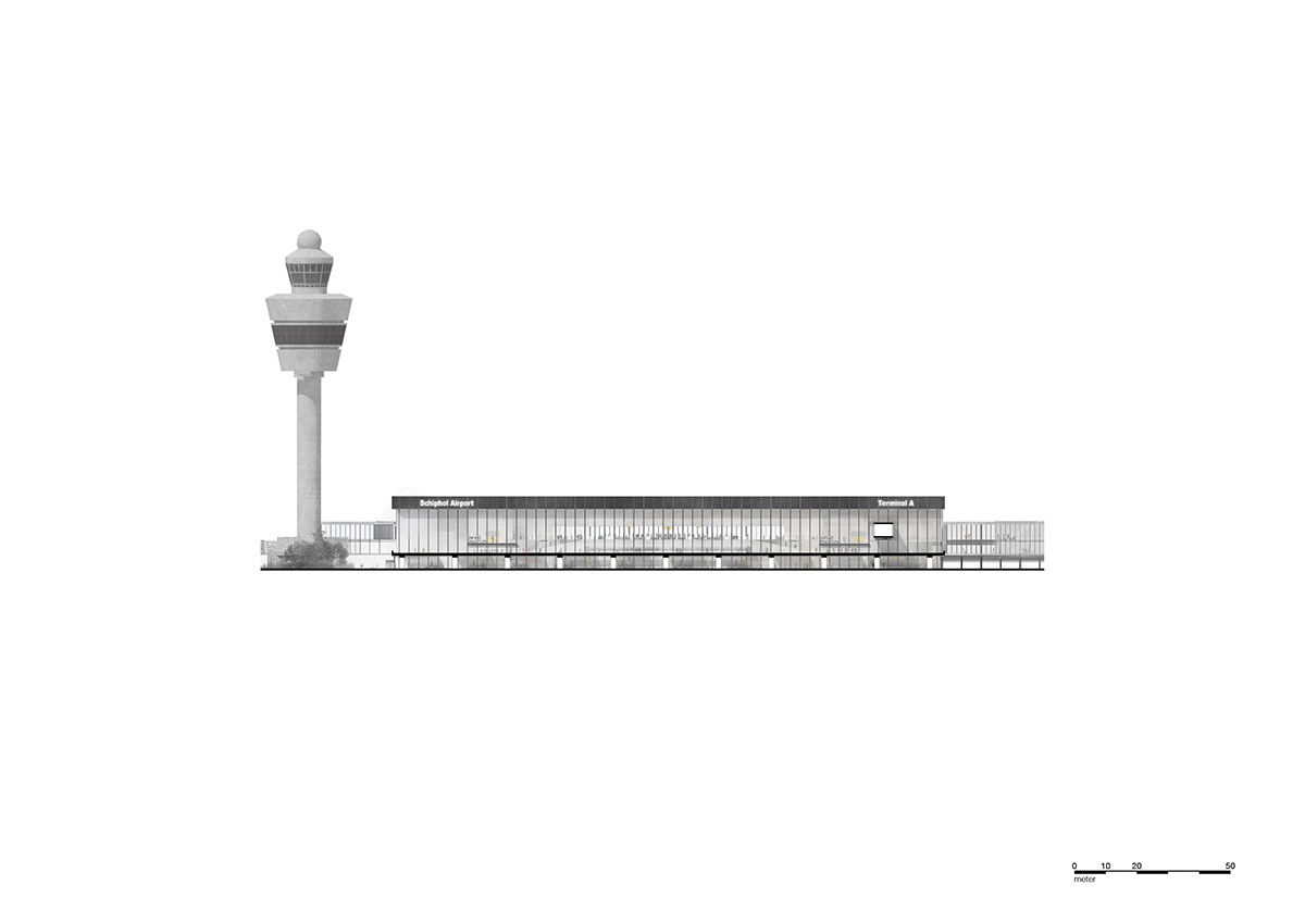 KAAN Architecten unveils images for fully-glazed Amsterdam Airport Schiphol Terminal