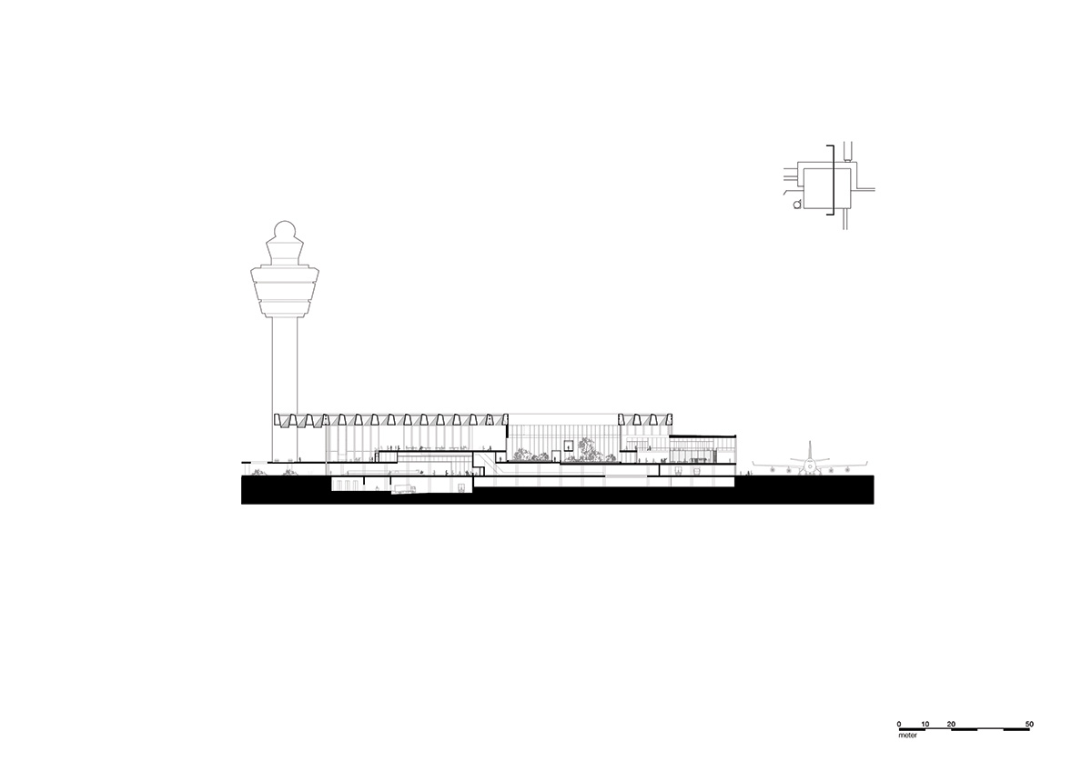 KAAN Architecten unveils images for fully-glazed Amsterdam Airport Schiphol Terminal