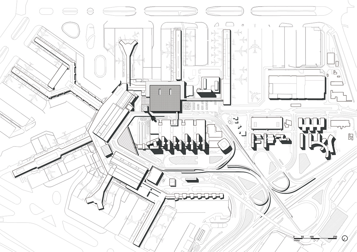 KAAN Architecten unveils images for fully-glazed Amsterdam Airport Schiphol Terminal