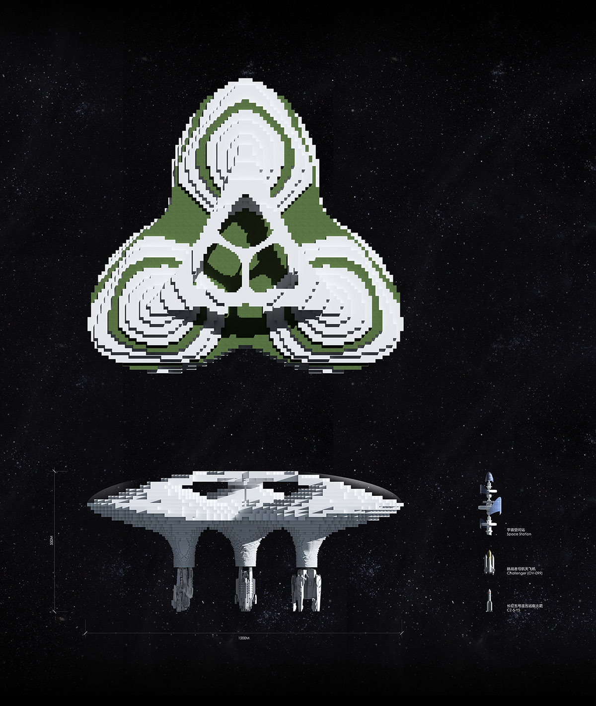 CAA Architects envisions floating Crystal Space City for Lego China