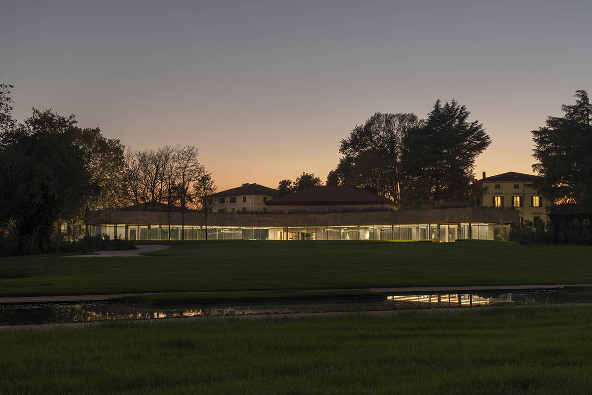 Carlo Ratti Associati reveals earthy, sunken business canteen in Italy’s food valley