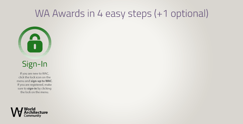 It takes 4 (+1) Easy Steps to Participate to the WA Awards