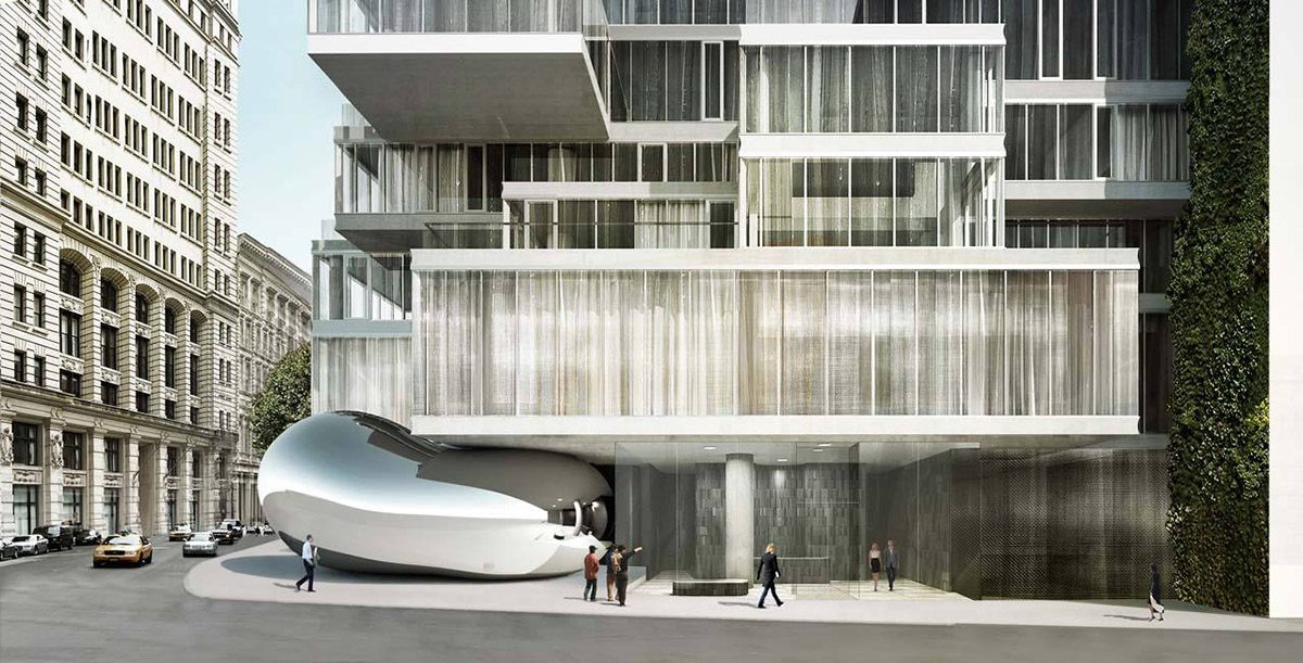 Anish Kapoor's first permanent sculpture will be integrated to Herzog & de Meuron's 56 Leonard St.