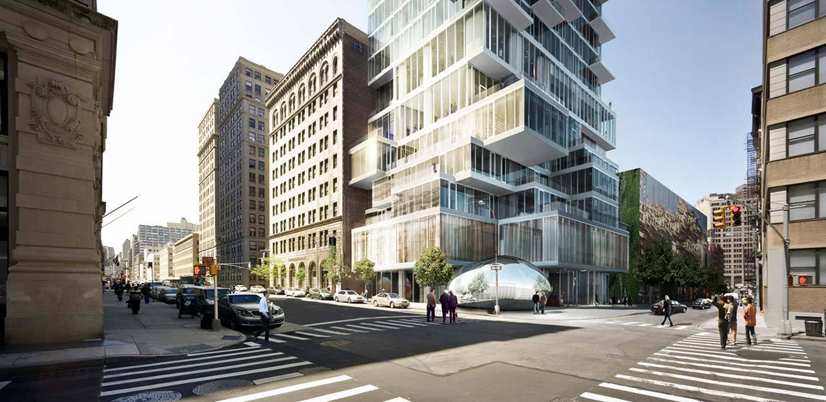 Anish Kapoor's first permanent sculpture will be integrated to Herzog & de Meuron's 56 Leonard St.