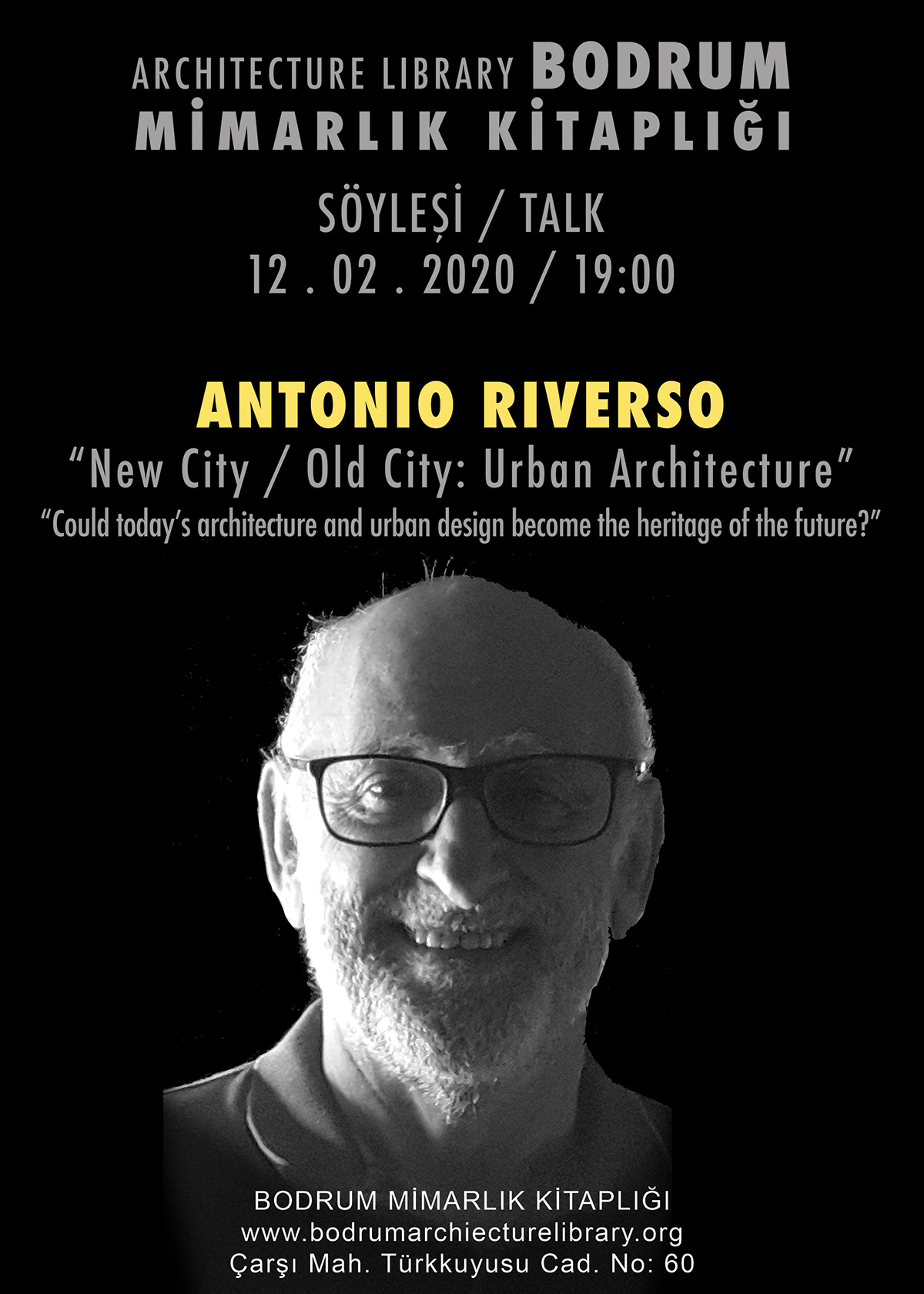 Antonio Riverso To Give A Lecture On February 12 At Bodrum Architecture Library