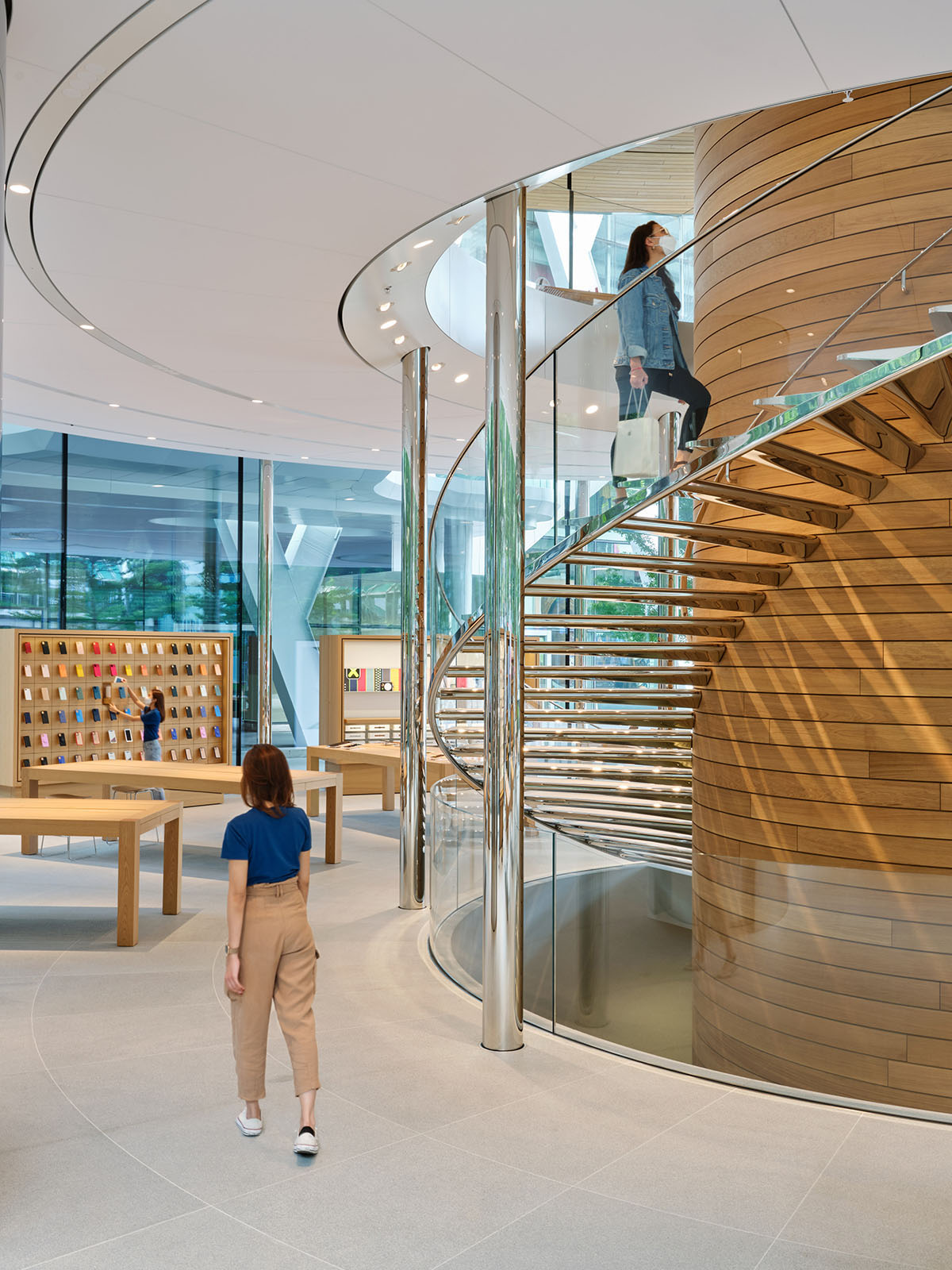 Apple's new store opens with giant tree canopy roof in Bangkok