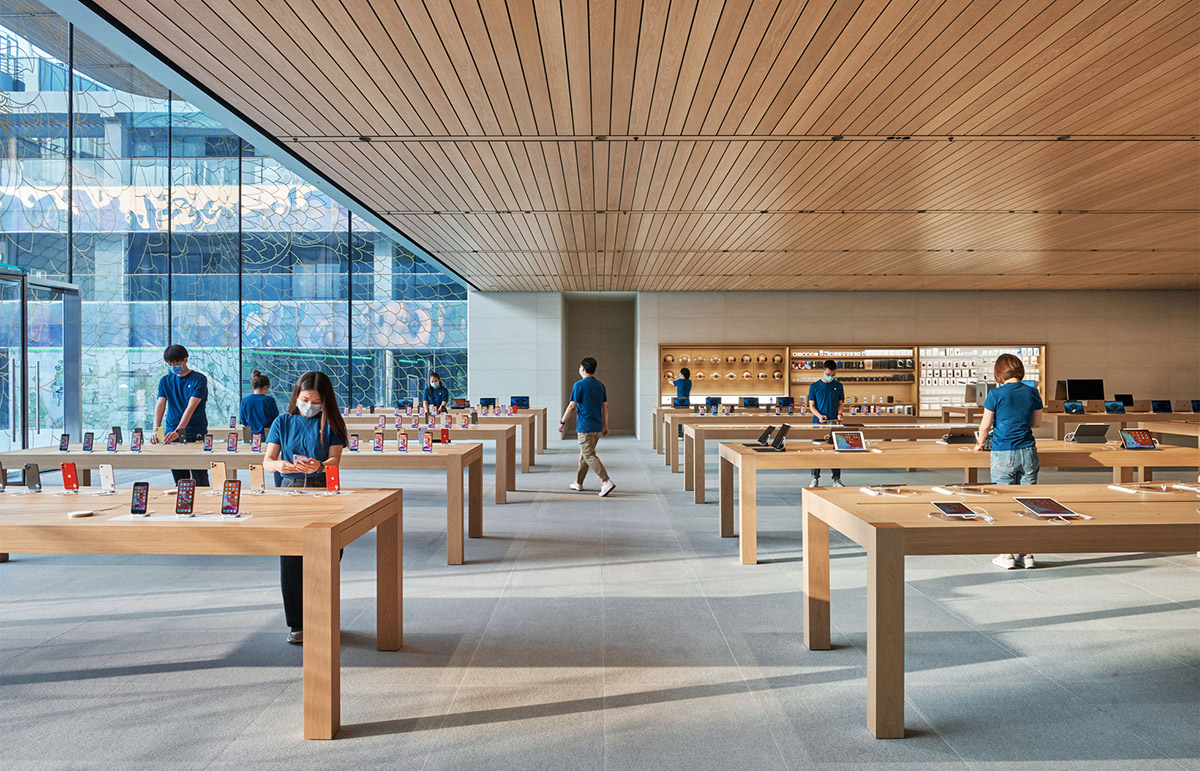 Foster + Partners designs Apple Sanlitun store with a porous facade in ...