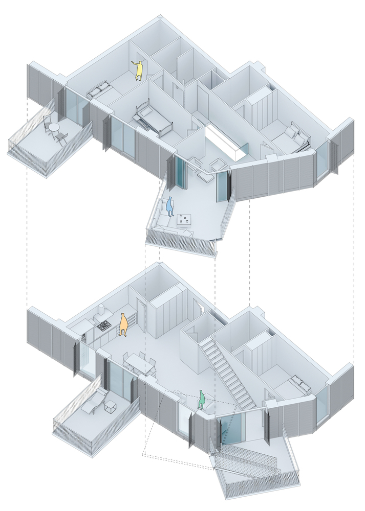 Sou Fujimoto built a tree-like residential tower with protruding balconies that branch off the trunk