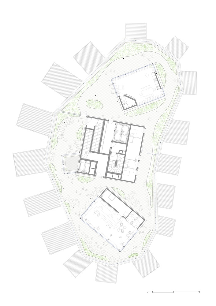 Sou Fujimoto built a tree-like residential tower with protruding balconies that branch off the trunk