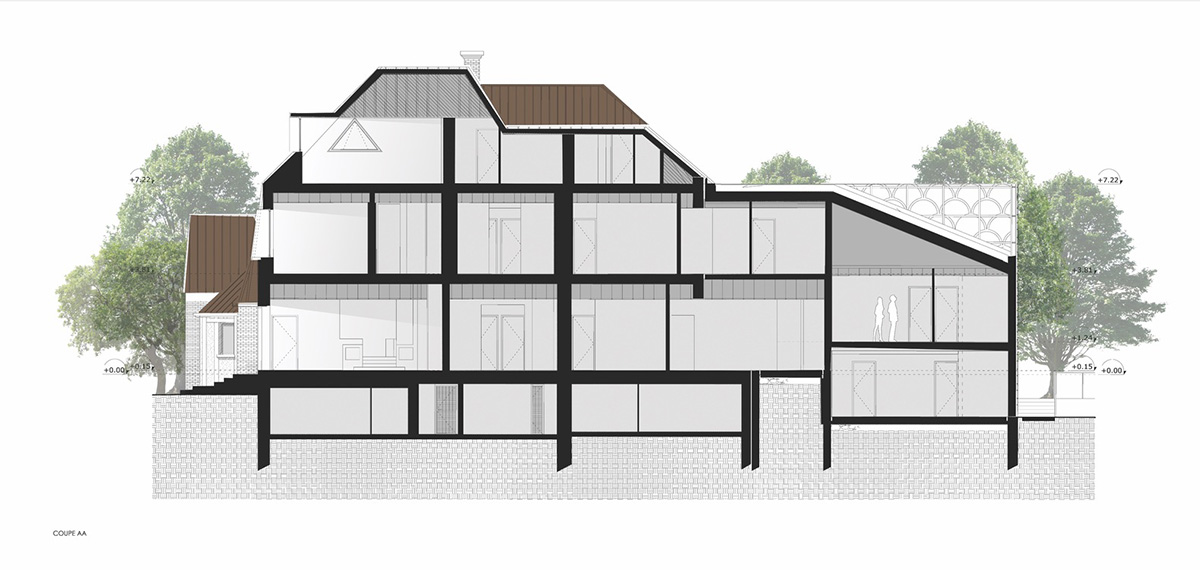 D'HOUNDT+BAJART Architectes & associ&eacute;s reimagines social housing in pinkish tones in French city