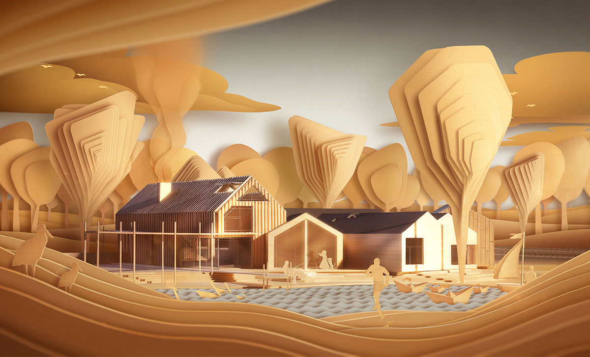 BXB Studio completes Polish farmhouse with five interlocking modern volumes 