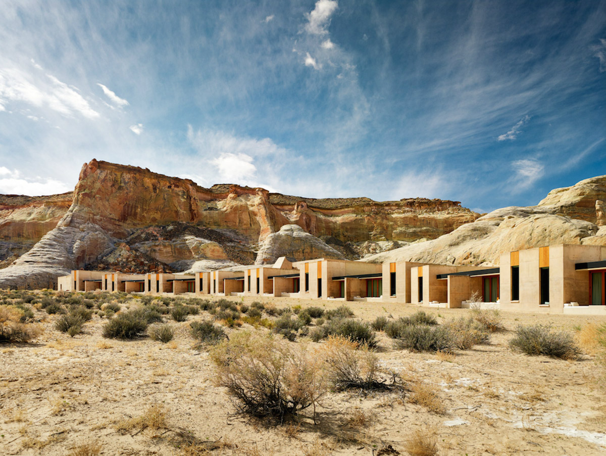 This resort and spa perfectly blended in majestic cliffs and rock formations in southern Utah