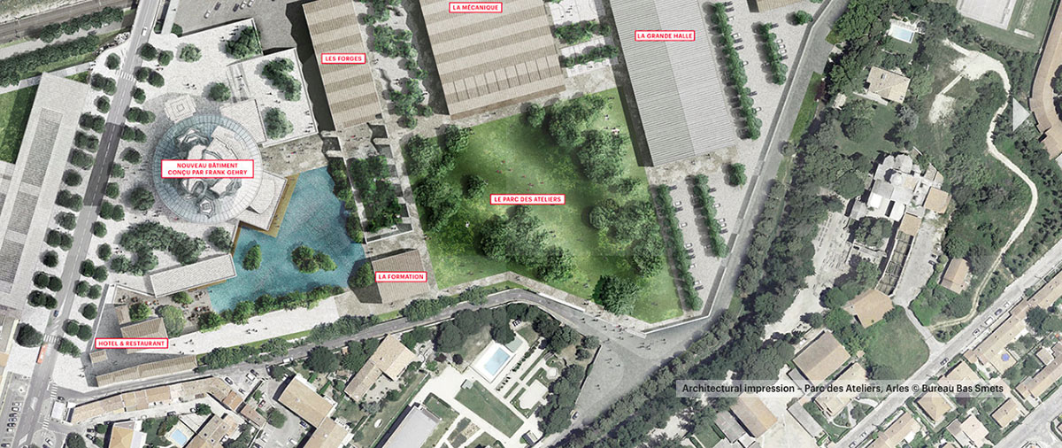 Construction photographs revealed for Frank Gehry’s mountainous stainless steel tower at LUMA Arles