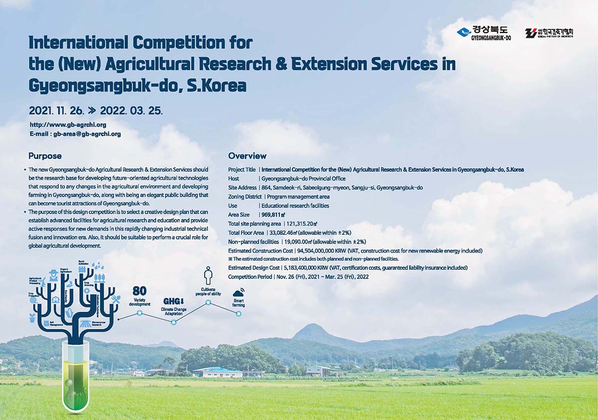 International Competition for the (New) Agricultural Research & Extension Services in South Korea
