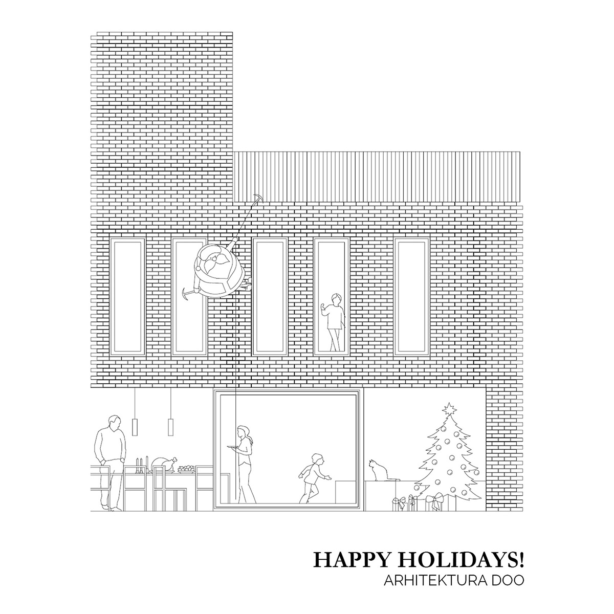 The Coolest Christmas Cards Ever by Top Architects and Designers