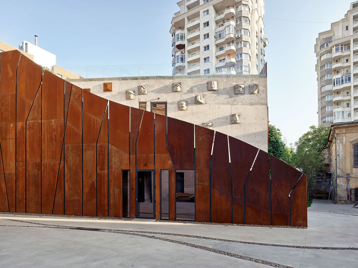 Maxim Calujac converts historical building into creative center with public stairways in Moldova