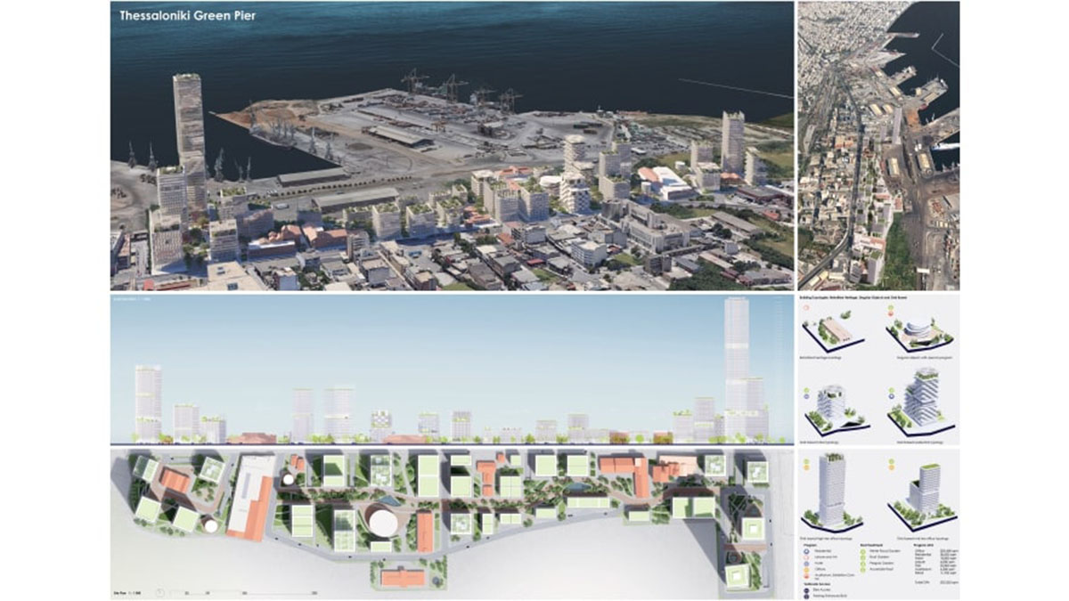 Winners announced for a new central business district ideas competition in Thessaloniki
