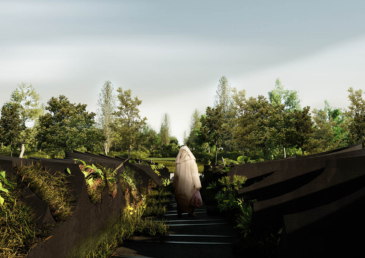 Sumayya Vally designs pedestrian bridge as an ode to Congolese activist, Paul Panda Farnana