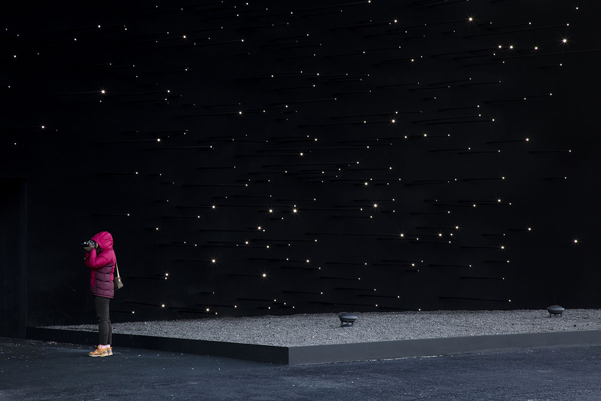 Asif Khan completes super-black pavilion at Winter Olympics in South Korea