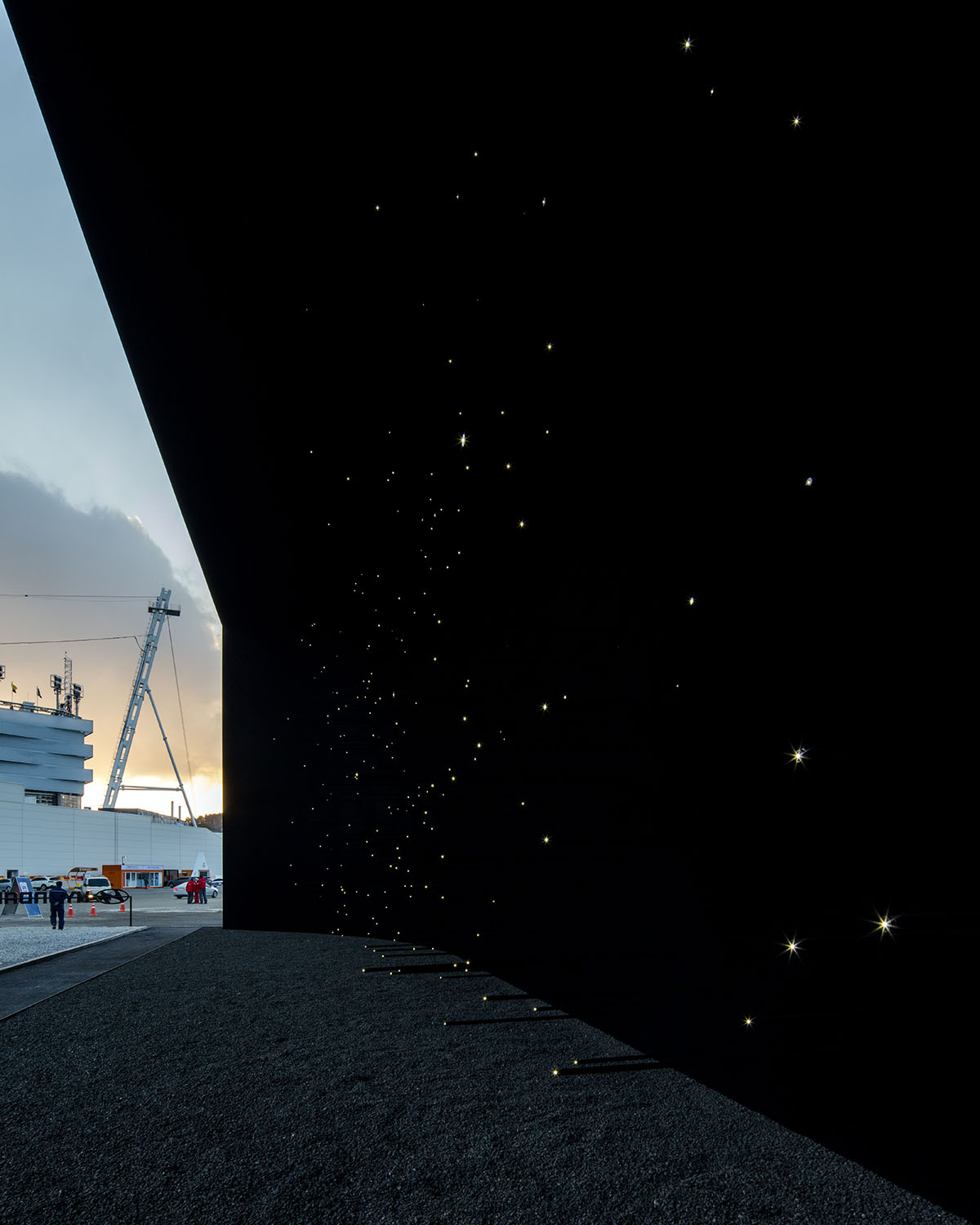 Asif Khan completes super-black pavilion at Winter Olympics in South Korea