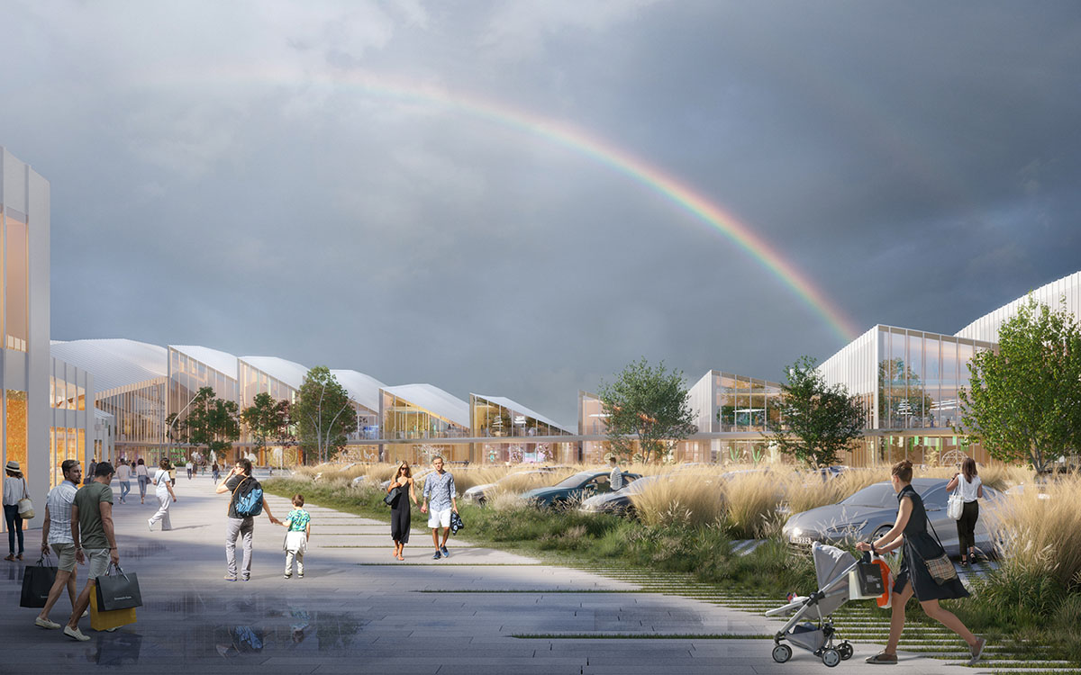 Atelier Entropic designs e-commerce hub with new roof motif in Lithuania