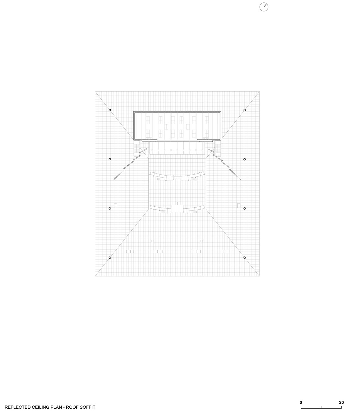 Paul Laurendeau completes outdoor summer amphitheater in Quebec with bold red floating roof