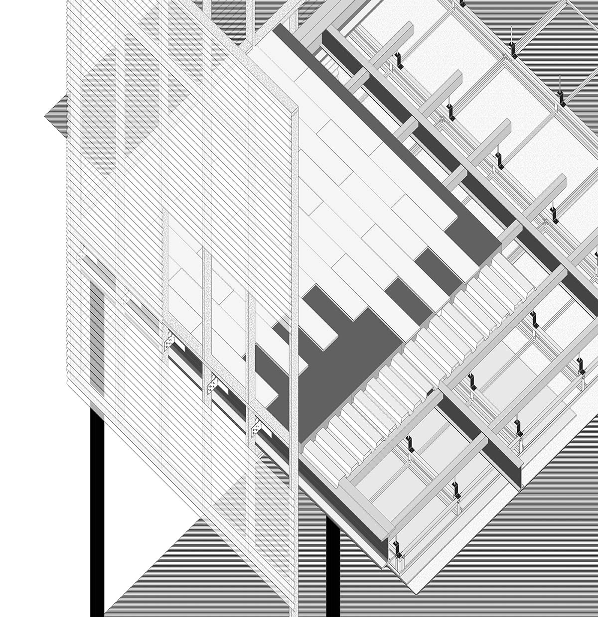 Atelier tao+c creates a crystal-like showroom with two stacked timber volumes in Beijing 