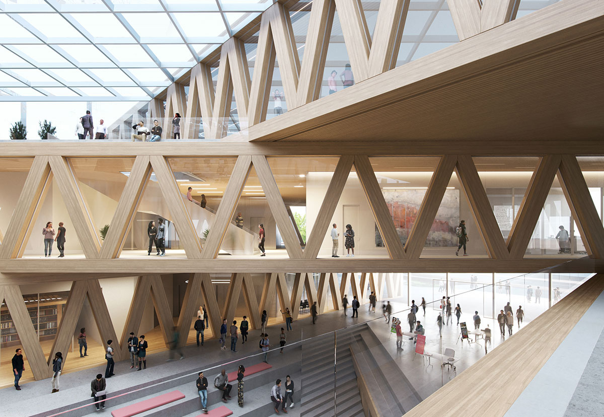 BIG breaks ground on jenga-like Robert Day Sciences Center at California's Claremont McKenna College