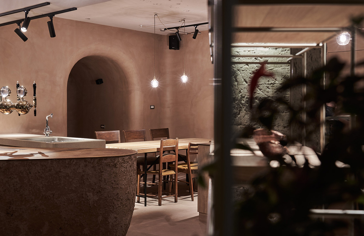 Soar Design Studio adds greenery and smooth surfaces to chocolate store offering garden-like space