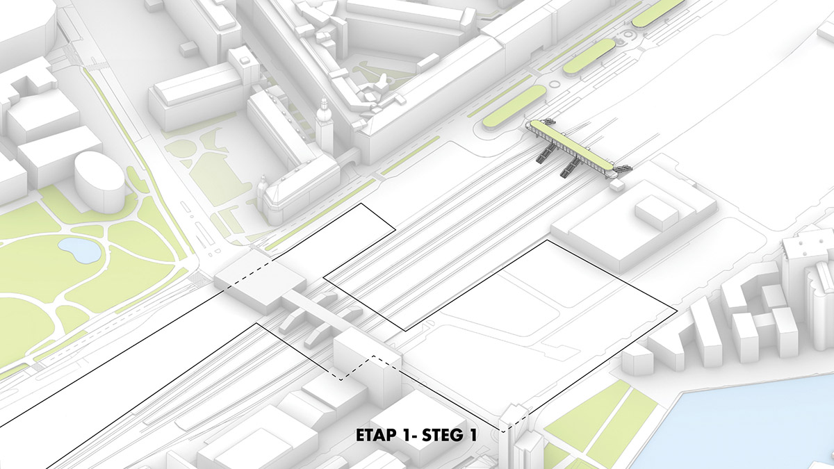 BIG designs travel center creating a dramatic roofscape in Sweden's Västerås city