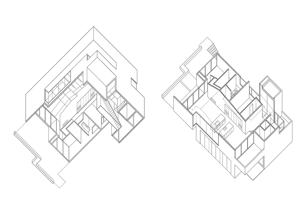HK Associates Inc frames desert oasis with Ventana House featuring geometric protrudings in Tucson
