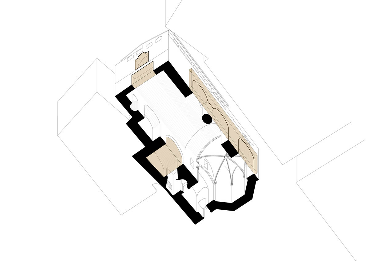 Carles Enrich Studio converts old church into performing arts centre in Spain