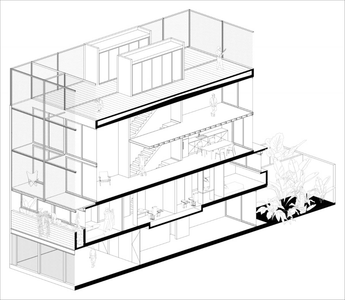 Mariela Marchisio, Cristián Nanzer and Germán Margherit complete Tríptico Building in Córdoba