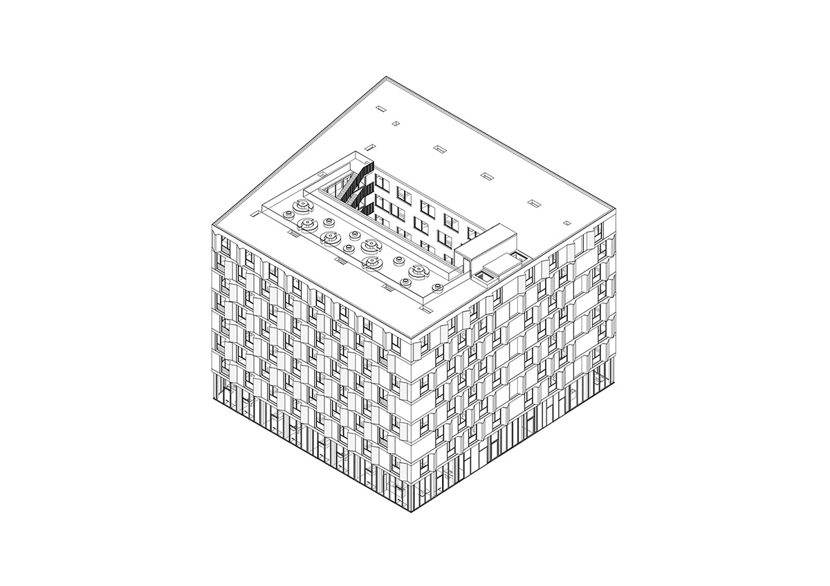 Mecanoo completes cubic student housing wrapped in gold-tinted fa&ccedil;ade in Rotterdam