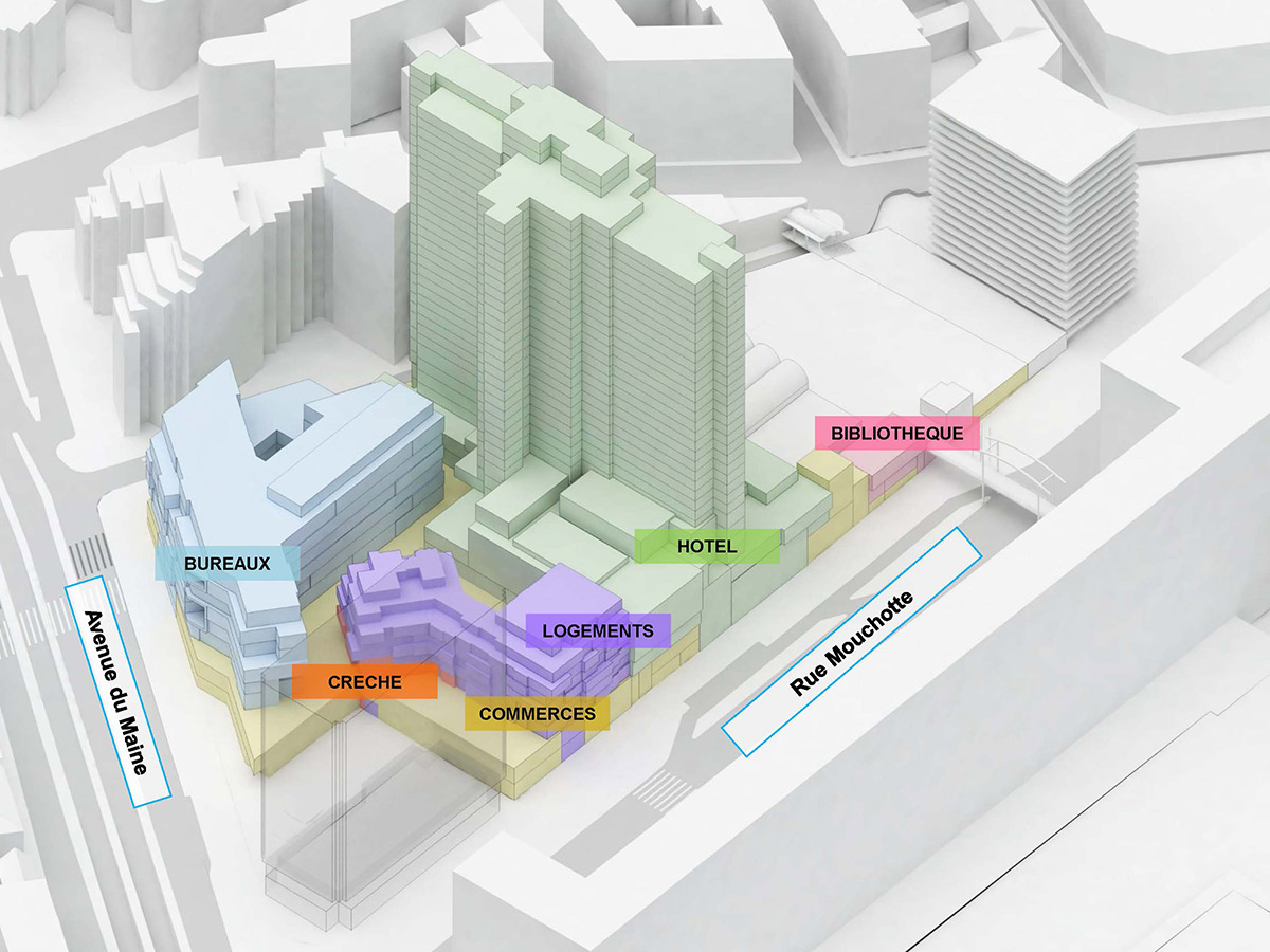MVRDV's urban integration and rooftop extension for 1970s shopping centre breaks ground in Paris