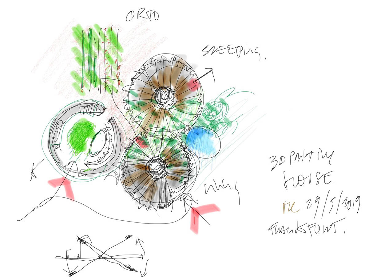 Mario Cucinella Architects and WASP built world's first 3D printed house made of local raw earth