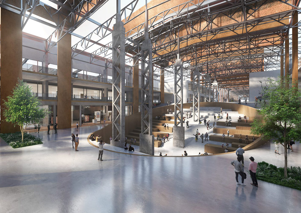 gmp converts disused stainless steel factory turned into art academy in Shanghai