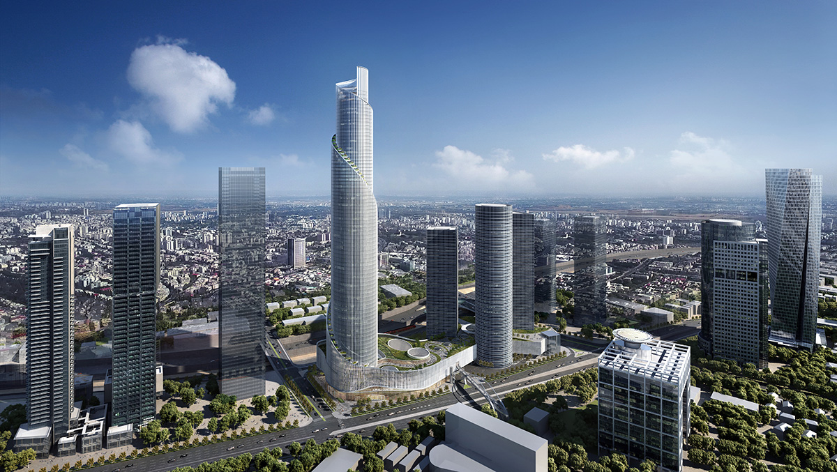 KPF unveils design for its spiraling Tel Aviv tower