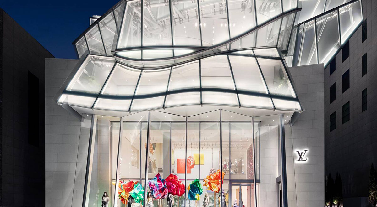Frank Gehry Designed Louis Vuitton's New Seoul Store With Fluffy