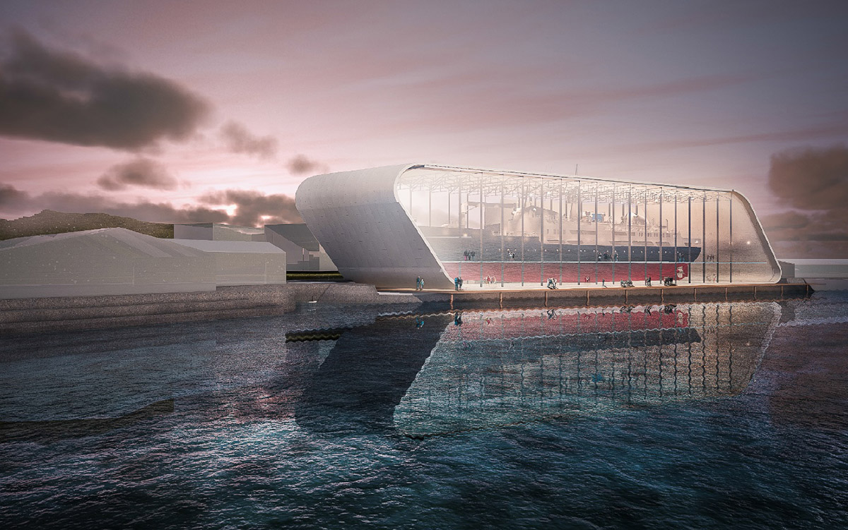 Peab to build a transparent home for a ship in northern Norway