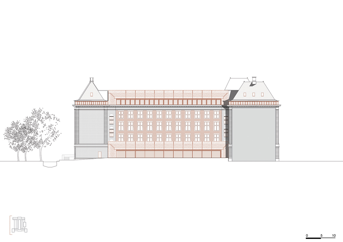 KAAN Architecten transformed Hague&rsquo;s historic building B30 housing five unique users