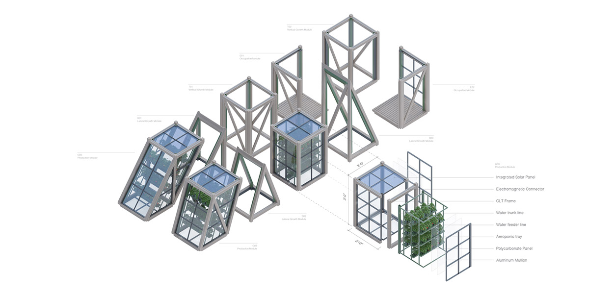 Framlab proposes modular community-based urban farming system in Brooklyn